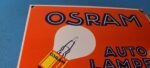 VINTAGE OSRAM PORCELAIN GAS ELECTRIC AUTO LAMPEN GAS SERVICE STATION PUMP SIGN - Image 6