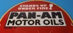 Vintage Pan-am Sign – American Soldiers USA Army Gasoline Service Porcelain Sign - Image 13