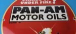 Vintage Pan-am Sign – American Soldiers USA Army Gasoline Service Porcelain Sign - Image 4