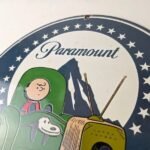 Vintage Paramount Television Sign – TV Snoopy Porcelain Gas Sign - Image 12