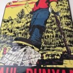 Vintage Paul Bunyan Sign – California Highway Gas Service Pump Porcelain Sign - Image 4