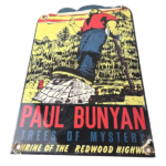 Vintage Paul Bunyan Sign – California Highway Gas Service Pump Porcelain Sign - Image 2