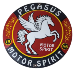 Vintage Pegasus Sign – Gas Motor Spirit Pump Service Porcelain Sign