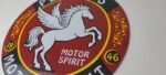 Vintage Pegasus Sign – Gas Motor Spirit Pump Service Porcelain Sign - Image 9