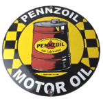 Vintage Pennzoil Porcelain Sign – Motor Oil Drum Can Lubrication Porcelain Sign - Image 2