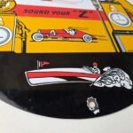 Vintage Pennzoil Sign – Sound Your Z Gas Service Station Pump Porcelain Sign - Image 11