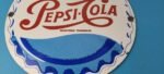 Vintage Pepsi Porcelain Sign – 5 Cent Beverage Drink Cola Gas Service Sign - Image 12