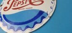 Vintage Pepsi Porcelain Sign – 5 Cent Beverage Drink Cola Gas Service Sign - Image 10