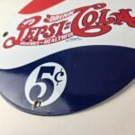 Vintage Pepsi Porcelain Sign – Beverage Drink Cola Gas Service Sign - Image 14