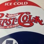 Vintage Pepsi Porcelain Sign – Beverage Drink Cola Gas Service Sign - Image 4