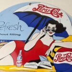 Vintage Pepsi Porcelain Sign – Bottles Beach Beverage Drink Cola Gas Sign - Image 3