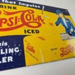 Vintage Pepsi Porcelain Sign – Obey Impulse Beverage Drink Cola Gas Sign - Image 11
