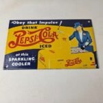 Vintage Pepsi Porcelain Sign – Obey Impulse Beverage Drink Cola Gas Sign - Image 15