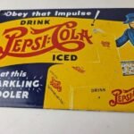 Vintage Pepsi Porcelain Sign – Obey Impulse Beverage Drink Cola Gas Sign - Image 4