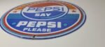 Vintage Pepsi Porcelain Sign – Pepsi Please Advertisement Drink Soda Cola Sign - Image 11