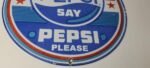 Vintage Pepsi Porcelain Sign – Pepsi Please Advertisement Drink Soda Cola Sign - Image 7