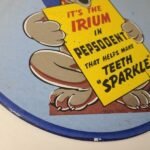 Vintage Pepsodent Sign – Pluto Teeth Store Display Gas Pump Advertising Sign - Image 7
