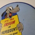 Vintage Pepsodent Sign – Pluto Teeth Store Display Gas Pump Advertising Sign - Image 8
