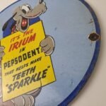 Vintage Pepsodent Sign – Pluto Teeth Store Display Gas Pump Advertising Sign - Image 9