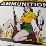 Vintage Peters Ammunition Sign – Firearm Rifles Shotguns Gas Pump Porcelain Sign - Image 4
