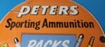 Vintage Peters Ammunition Sign – Firearm Rifles Shotguns Gas Pump Porcelain Sign - Image 3