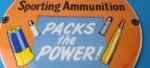 Vintage Peters Ammunition Sign – Firearm Rifles Shotguns Gas Pump Porcelain Sign - Image 4