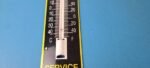 Vintage Peugeot Sign – Service Gas Pump Sign on Porcelain Thermometer - Image 12