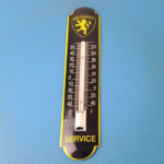 Vintage Peugeot Sign – Service Gas Pump Sign on Porcelain Thermometer