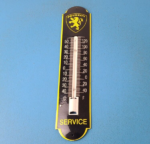 Vintage Peugeot Sign – Service Gas Pump Sign on Porcelain Thermometer - Image 2