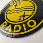 Vintage Philips Radio Sign – Entertainment RCA Porcelain Gas Service Sales Sign - Image 14