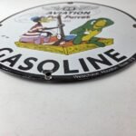 Vintage Phillips 66 Sign – Porcelain Poll Parrot Aviation Gas Pump Plate Sign - Image 10