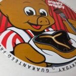Vintage Piggly Wiggly Sign – Grocery Store Gas Pump Porcelain Service Sign - Image 11