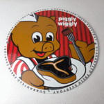 Vintage Piggly Wiggly Sign – Grocery Store Gas Pump Porcelain Service Sign - Image 15