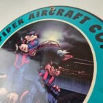 Vintage Piper Aircraft Sign – Lockhaven USA Gas Airplane Porcelain Sign - Image 12