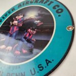 Vintage Piper Aircraft Sign – Lockhaven USA Gas Airplane Porcelain Sign - Image 13