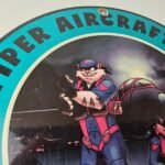 Vintage Piper Aircraft Sign – Lockhaven USA Gas Airplane Porcelain Sign - Image 5