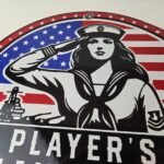 Vintage Player's Navy Cut Tobacco Porcelain Sign – Sailor Pin Up Sign - Image 3
