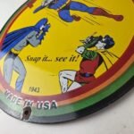 Vintage Polaroid Camera Sign – Photos Superman Batman Gas Pump Porcelain Sign - Image 14