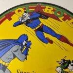 Vintage Polaroid Camera Sign – Photos Superman Batman Gas Pump Porcelain Sign - Image 3