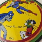 Vintage Polaroid Camera Sign – Photos Superman Batman Gas Pump Porcelain Sign - Image 4