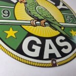 Vintage Polly Motor Oil Sign – Porcelain Advertisement Gasoline Pump Sign - Image 11