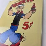 Vintage Popeye Porcelain Sign – Drink 5¢ I Yam What I Yam Sign - Image 13