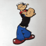 Vintage Popeye Porcelain Sign – Piggly General Store Gas Sign - Image 15