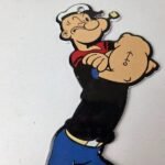 Vintage Popeye Porcelain Sign – Piggly General Store Gas Sign - Image 3