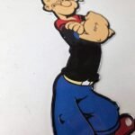 Vintage Popeye Porcelain Sign – Piggly General Store Gas Sign - Image 6