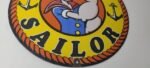 Vintage Popeye Sailor Sign – Porcelain Advertisement Gas Sign - Image 7