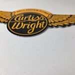 Vintage Porcelain Airplane Propeller Sign – Curtiss Gas Service Porcelain Sign - Image 13