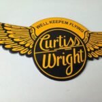 Vintage Porcelain Airplane Propeller Sign – Curtiss Gas Service Porcelain Sign - Image 4