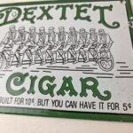 Vintage Porcelain Sign – Dextel Tobacco Cigar Pipe Sign – General Store Gas Sign - Image 4