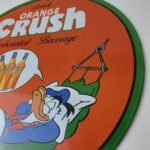 Vintage Porcelain Sign – Orange Crush Beverage Donald Duck Gas Station Sign - Image 9